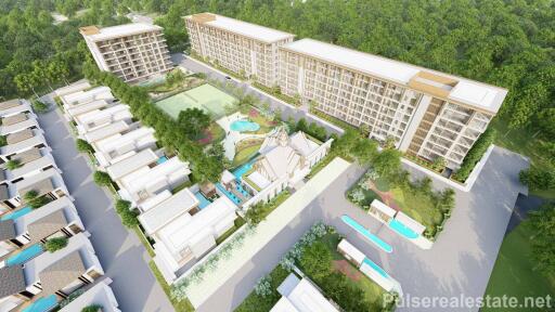 Modern 1-Bedroom Medium Size Off-Plan Condo for Sale in Laguna, Phuket - Tennis Courts, Multiple Gyms, etc.