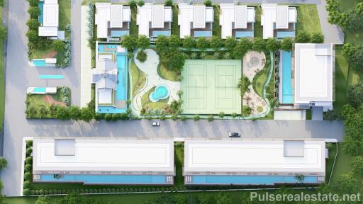 Modern 1-Bedroom Medium Size Off-Plan Condo for Sale in Laguna, Phuket - Tennis Courts, Multiple Gyms, etc.