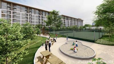 Modern 1-Bedroom Medium Size Off-Plan Condo for Sale in Laguna, Phuket - Tennis Courts, Multiple Gyms, etc.