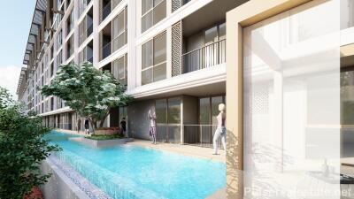 Modern 1-Bedroom Medium Size Off-Plan Condo for Sale in Laguna, Phuket - Tennis Courts, Multiple Gyms, etc.