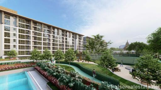 Modern 1-Bedroom Medium Size Off-Plan Condo for Sale in Laguna, Phuket - Tennis Courts, Multiple Gyms, etc.