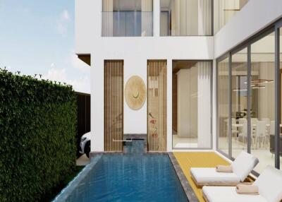 3 Bedroom Diamond Villa in Bangjo - Type B - Private Saltwater Pool w/ Jacuzzi