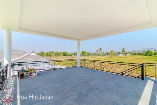 **Price Reduced!** New 5 Bedroom Pool Villa For Sale with stunning views on over 1 Rai land in Hua Hin