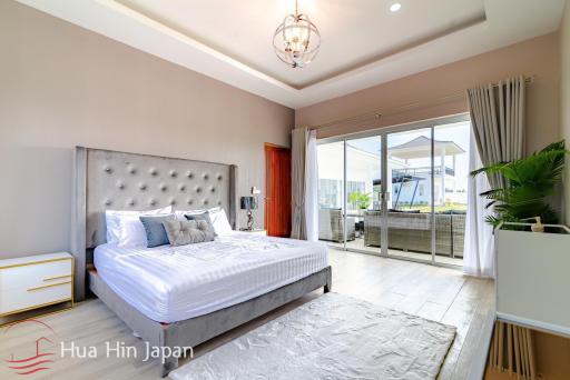 **Price Reduced!** New 5 Bedroom Pool Villa For Sale with stunning views on over 1 Rai land in Hua Hin