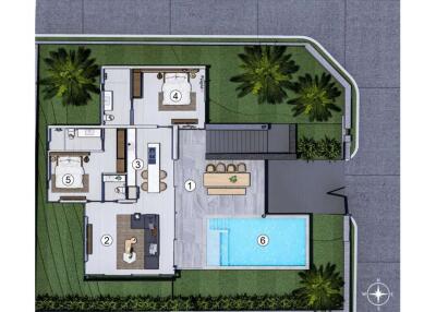 Elegant pool villa in the heart of Bophut, Samui Plots B1 - B4 - 920121001-1799