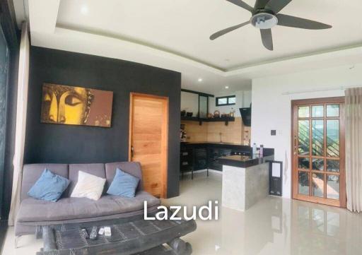 Contemporary 3-Bedroom Villa with Dual Living Spaces and Samui Sea View