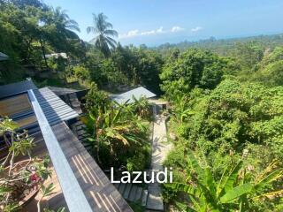 Contemporary 3-Bedroom Villa with Dual Living Spaces and Samui Sea View