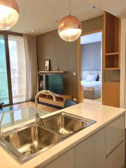 For RENT : Aequa Sukhumvit 49 / 1 Bedroom / 1 Bathrooms / 57 sqm / 49000 THB [R12160]