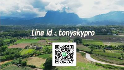 Land for sale next to the Ping River with a view of Doi Chiang Dao in Chiang Mai Province.