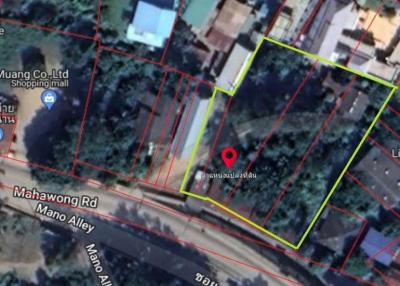 Land for sale 1 rai 385 square wa, Mahawong Road, Nai Wiang , Mueang Nan , Nan.