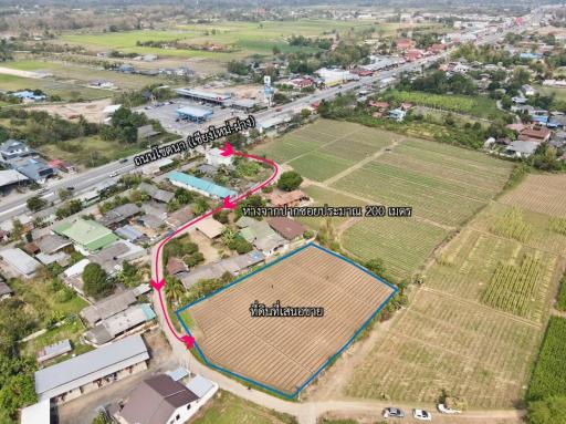 Land For Sale Meataeng Chiangmai  1,492 sqm 3,170,500 Baht