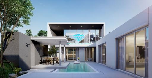 Brand New Project - 3+1 Bedrooms Pool Villa For sale in Rawai, Phuket.
