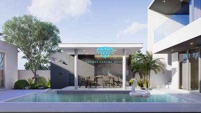 Brand New Project - 3+1 Bedrooms Pool Villa For sale in Rawai, Phuket.