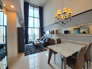 Villa Asoke 2 bedroom duplex condo for rent