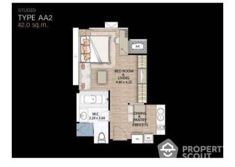 1-BR Condo at The Address Chidlom near BTS Chit Lom