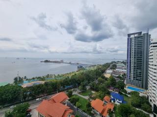 Condo for rent in Sriracha, Ladda Condo View, sea view, fully furnished.