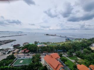 Condo for rent in Sriracha, Ladda Condo View, sea view, fully furnished.