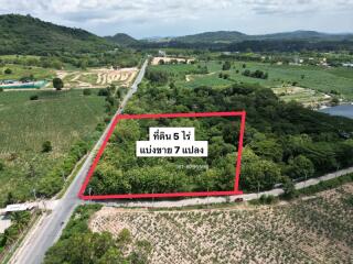 Garden land for sale, Bang Lamung, Pong Subdistrict, Chonburi, fronting on Santikham Road.