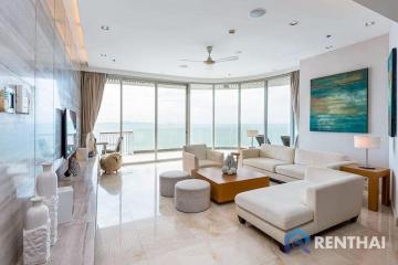Beachfront Penthouse in Wongamat with Private Beach Access for Sale!