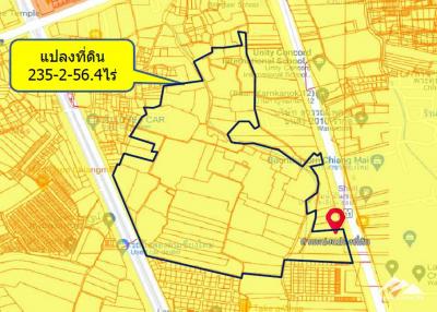 Residential Development Land For Sale on Super Hwy 11 In Saraphi, Chiang Mai