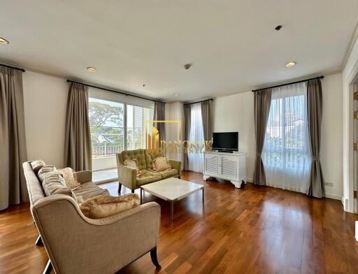 Pet Friendly 3 Bed Apartment For Rent Near MRT Khlong Toei