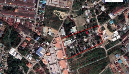 Land for sale, 8 rai 52 sq m., Soi Phonprapanimit 15, Nong Prue, Bang Lamung, Chonburi.