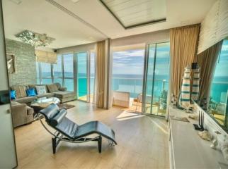 Condo for rent in Pattaya, Cetus Beachfront Condominium, sea view.