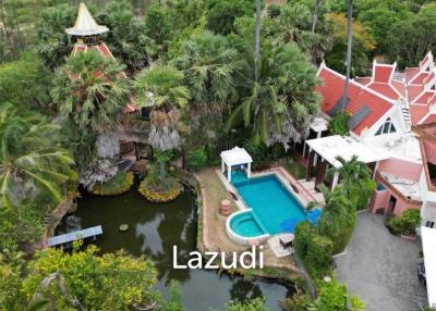 Luxury 7 Bed  4 Rai land at Pak Nam Pran
