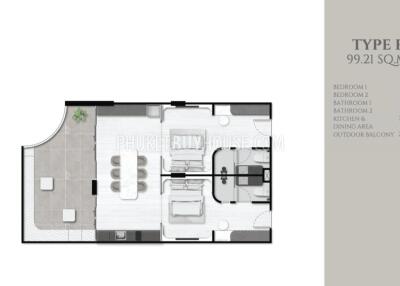 SUR7494: Stunning Luxury 2 Bedroom Condominium At Surin