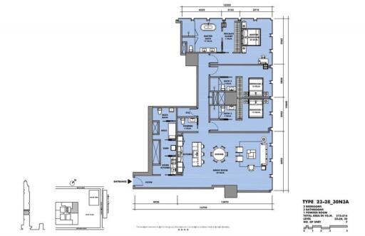 211 ตรม., 3 ห้องนอน, 4 ห้องน้ำ คอนโด ราคา ฿ 77,660,000