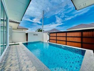 Single house for rent in Pattaya, Ban Amphur, Pattaya, beautiful house move in ready Private swimming pool