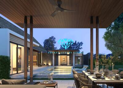 Luxury Modern & Thai style 4 Bedroom pool villa For sale in Thalang, Phuket.