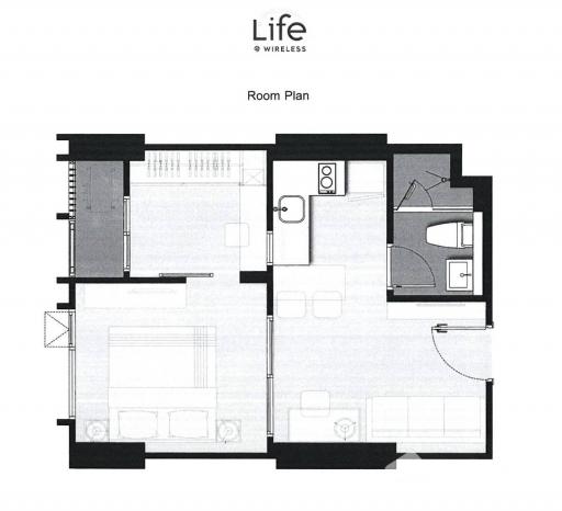 1-BR Condo at Life One Wireless near BTS Phloen Chit (ID 511956)