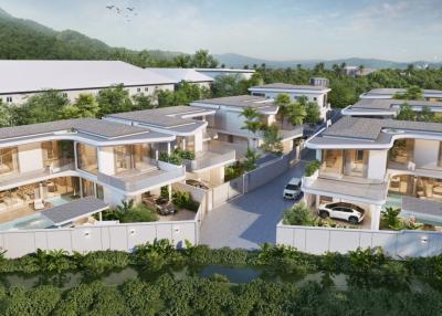 Modern Villa with 4 bedrooms for sale in Sai Yuan, Nai Harn, Rawai,