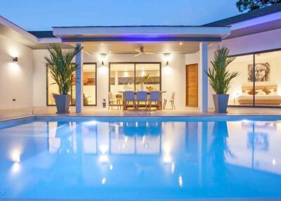 4 Bedroom California Style pool villa in Rawai Beach with salted pool