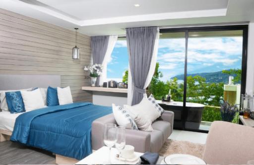 Mountain view 1 bed condo for sale - in Karon, Phuket