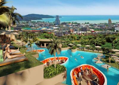 Hot offer! Sea view 1 bed condo for sale - in Patong, Phuket