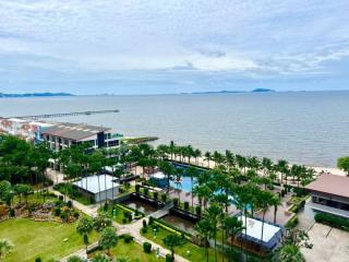 Condo for rent, Bangsaen, Casa Lunar Paradiso, sea view, beautiful, luxurious room, great price.