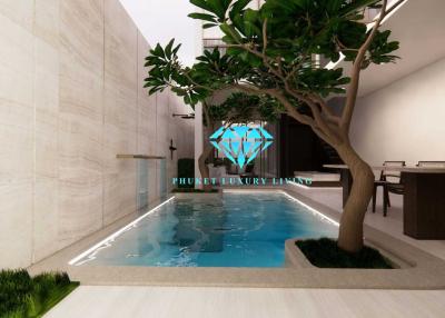 Modern pool villa 3 bedrooms for sale in Thalang, Phuket.