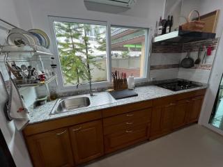 Single house for sale in Rayong With furniture, Supalai Garden Ville Rayong,move in ready.
