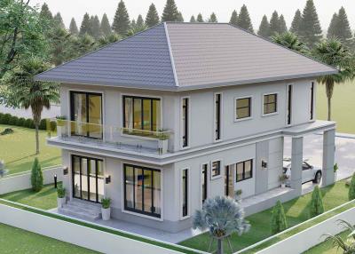 Contemporary Style House For Presale in Doi-Saket With A Spectacular Mountain View