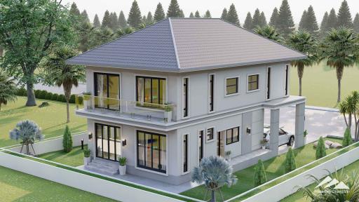 Contemporary Style House For Presale in Doi-Saket With A Spectacular Mountain View