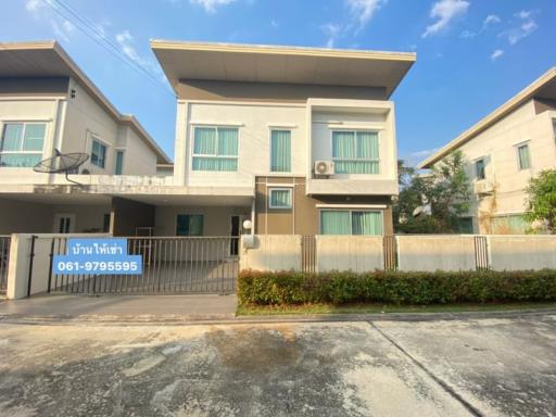 Single house for rent in Sriracha, Casa Grand Village, Suan Suea, Sriracha, house move in ready