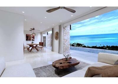 Luxury development  4 Bedrooms pool sea view villa Choengmon Koh Samui