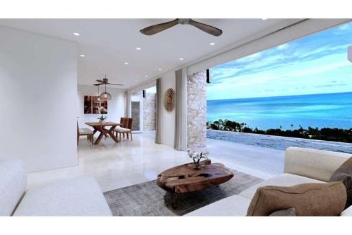 Luxury development  4 Bedrooms pool sea view villa Choengmon Koh Samui