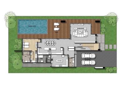 New luxury 2-storey house with pool for sale