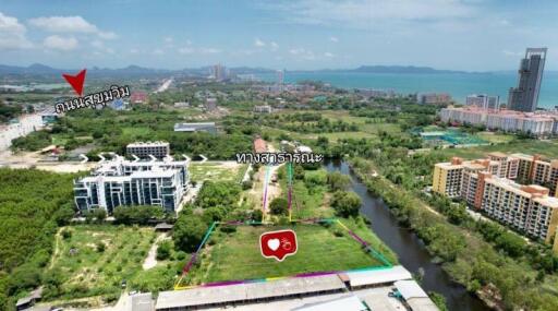 Land plot with 8 rai 217 square wah in Na-Jomtien