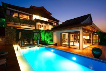 Stunning 4 bedrooms pool villa for sale in Bophut hill