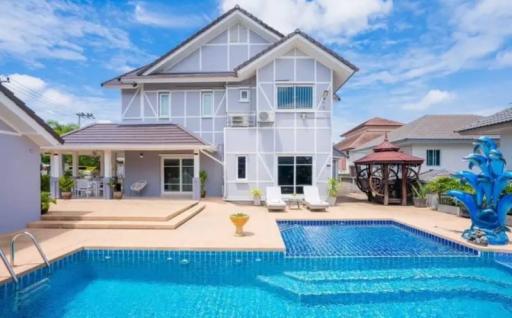 House for sale Phlu Villa Pattaya With furniture, fully decorated, Soi Thung Klom Tan Man, Sukhumvit 89, Chonburi.