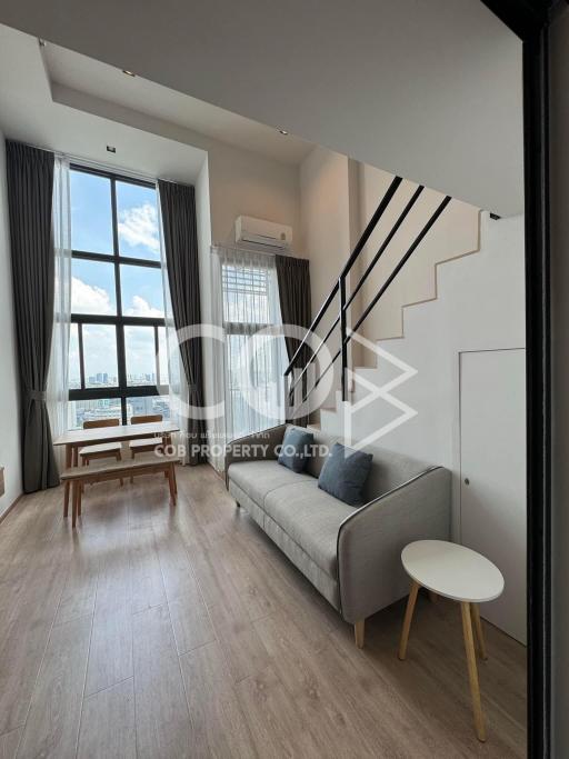 🔥🔥 Duplex type for rent with city view at IDEO Rama 9 - Asoke Condo For Rent [MO3651]